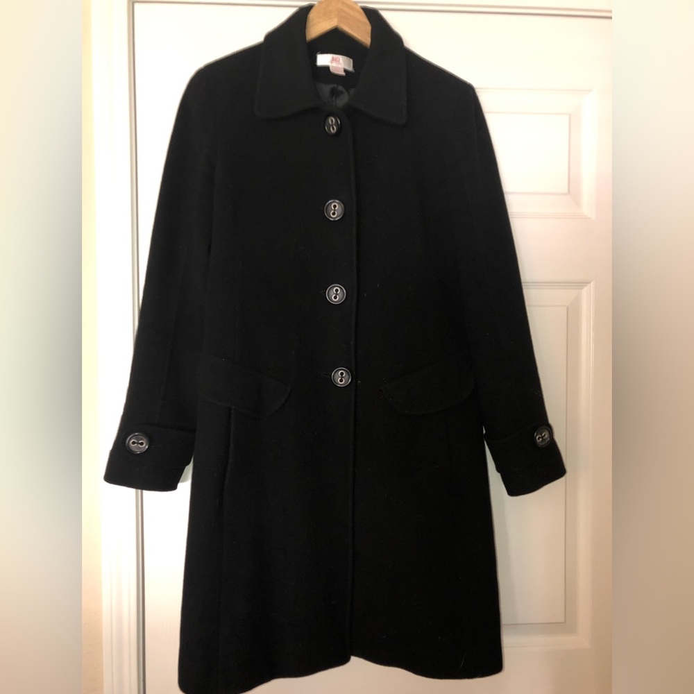 JLo Black Trench Coat- Medium